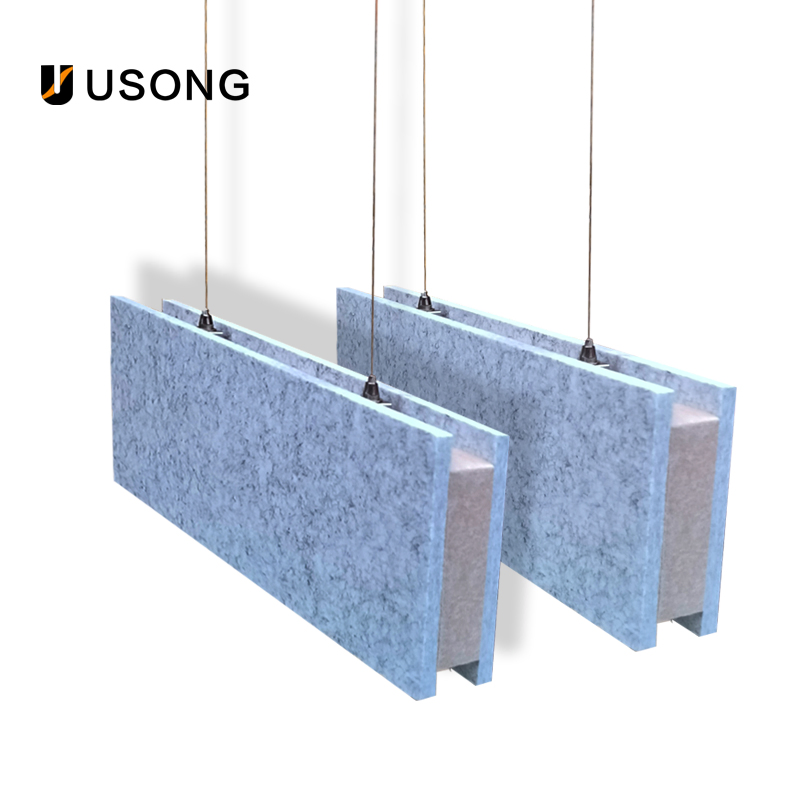 100 Polyester Felt Sound Insulation Boards Are Used for Ceiling Suspension