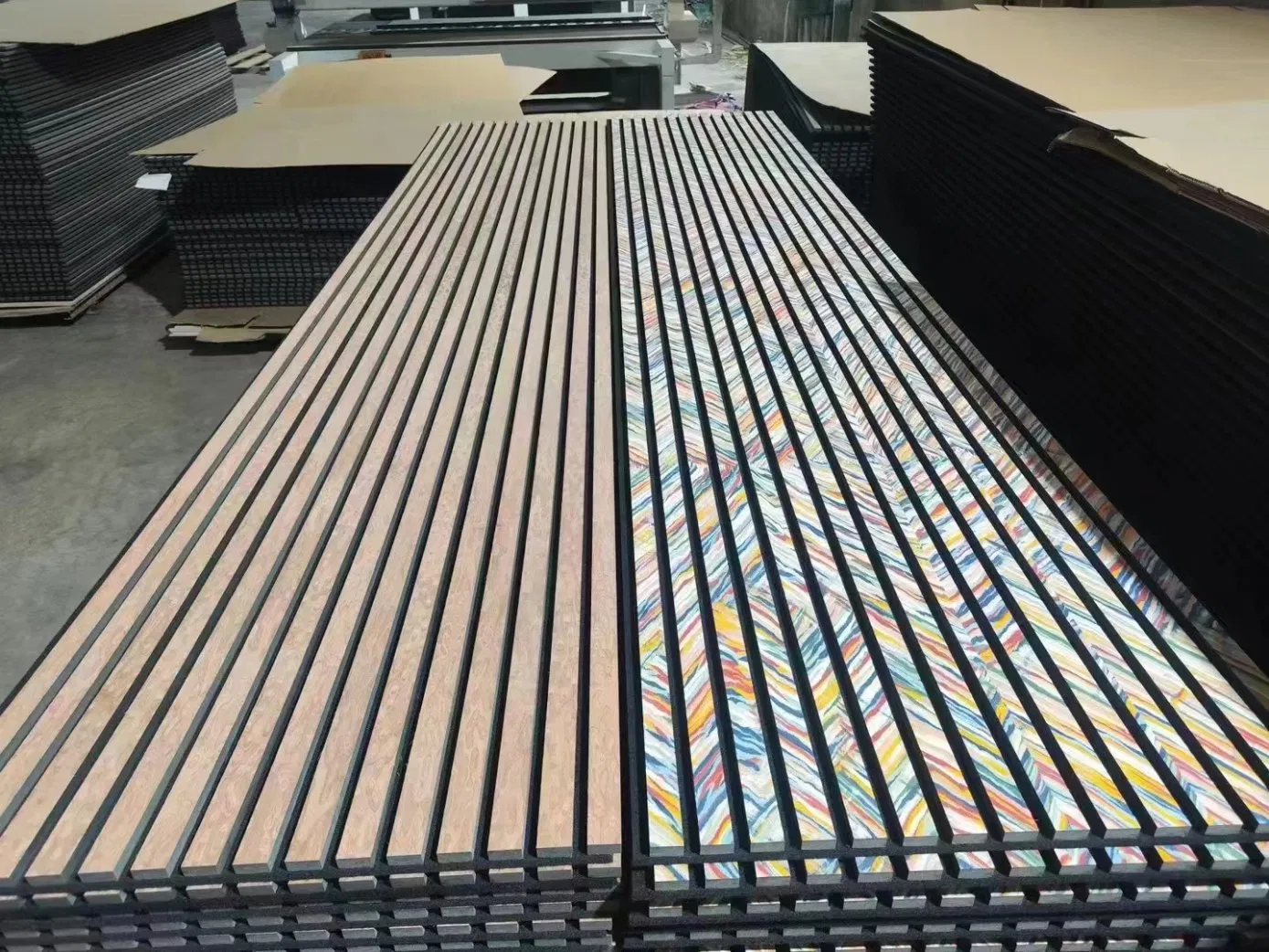 Construction-Decoration Soundproof Diffuser Panel 3D Fabric Wood Acoustic Wall-Panels