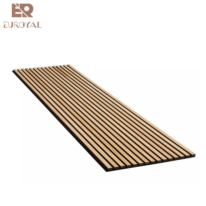 Customize Soundproof Panel Wooden Wall Diffuser Soundproofing Oak Slat Acoustic Panels