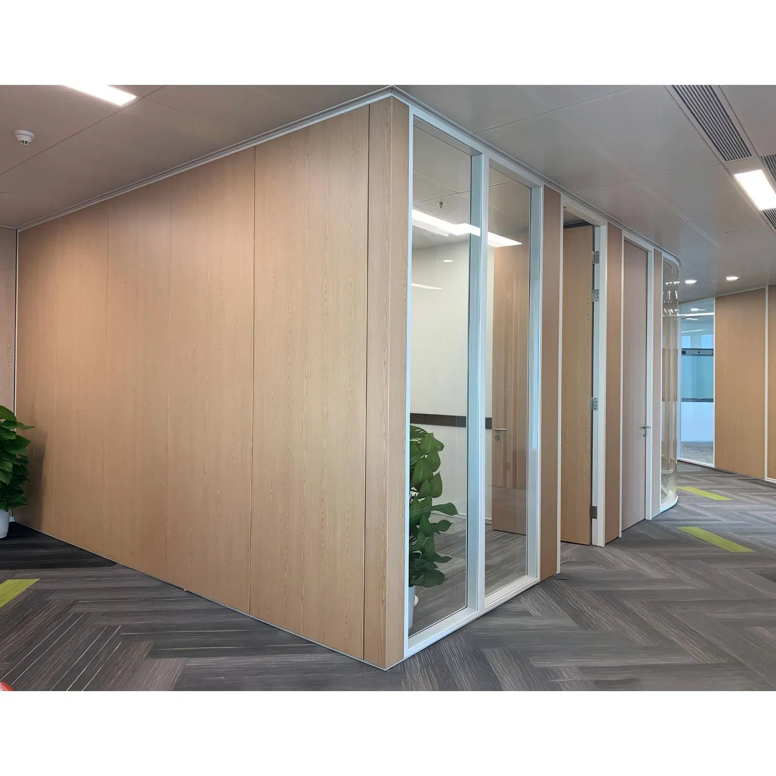 Easy Installation Acoustic Office Wall Partition HPL Finish Office Solid Partition Wall