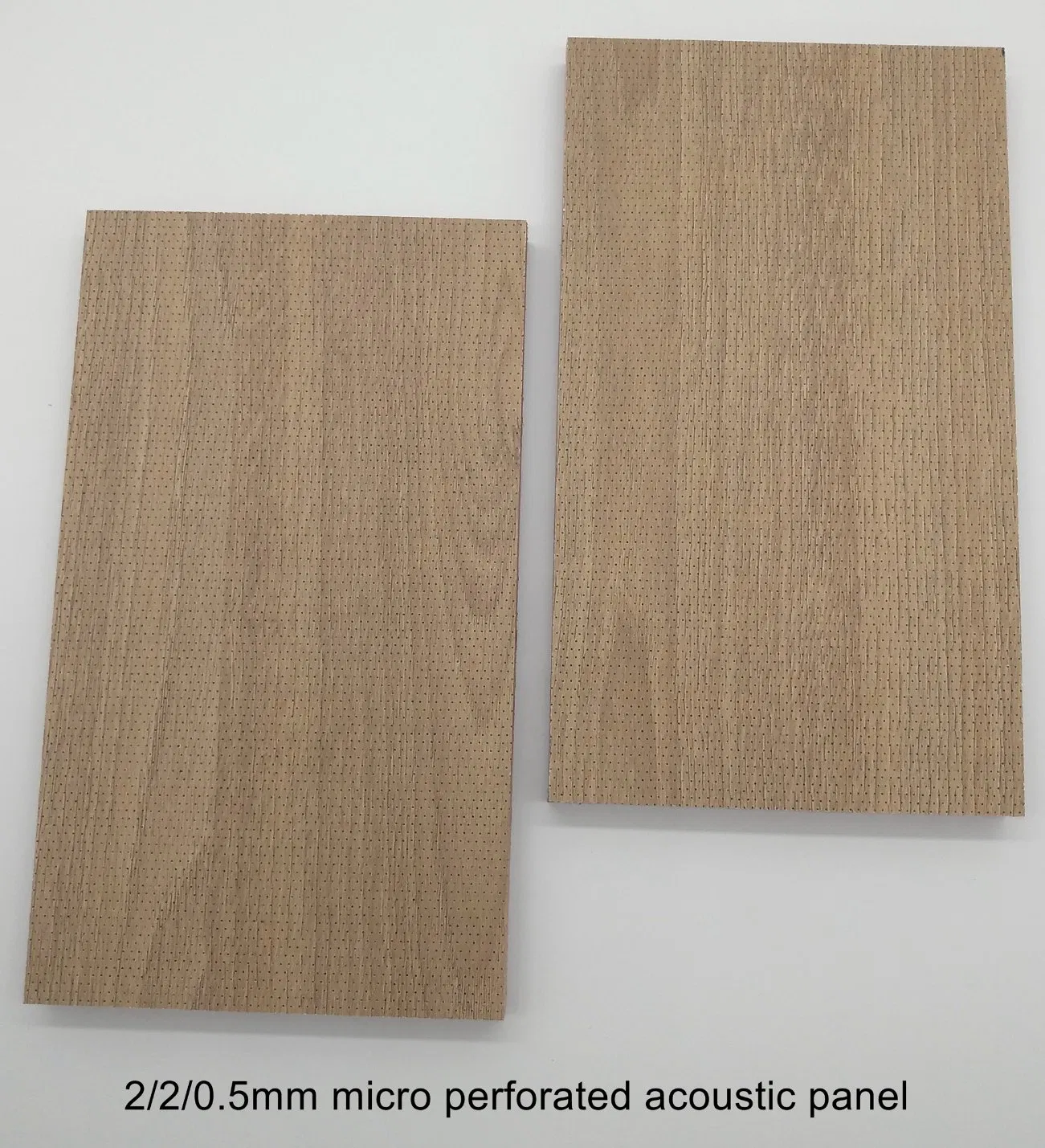 Veneer Walnut 2/2/0.5mm Micro Perforated Acoustic Panel Interior Soundproof Building Material