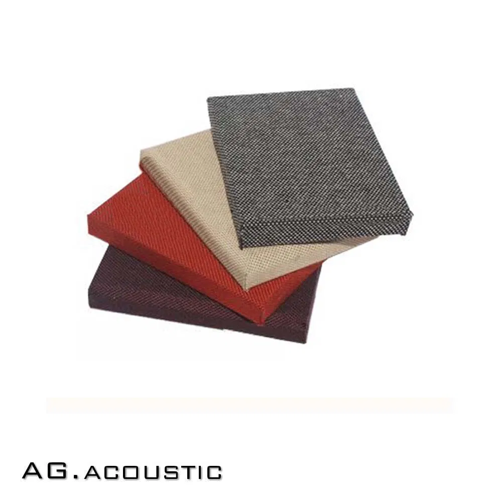 AG. Acoustic Fabric Wrapped Thickness 25mm Fiberglass Board Soundproofing Wall Panels for Stadium
