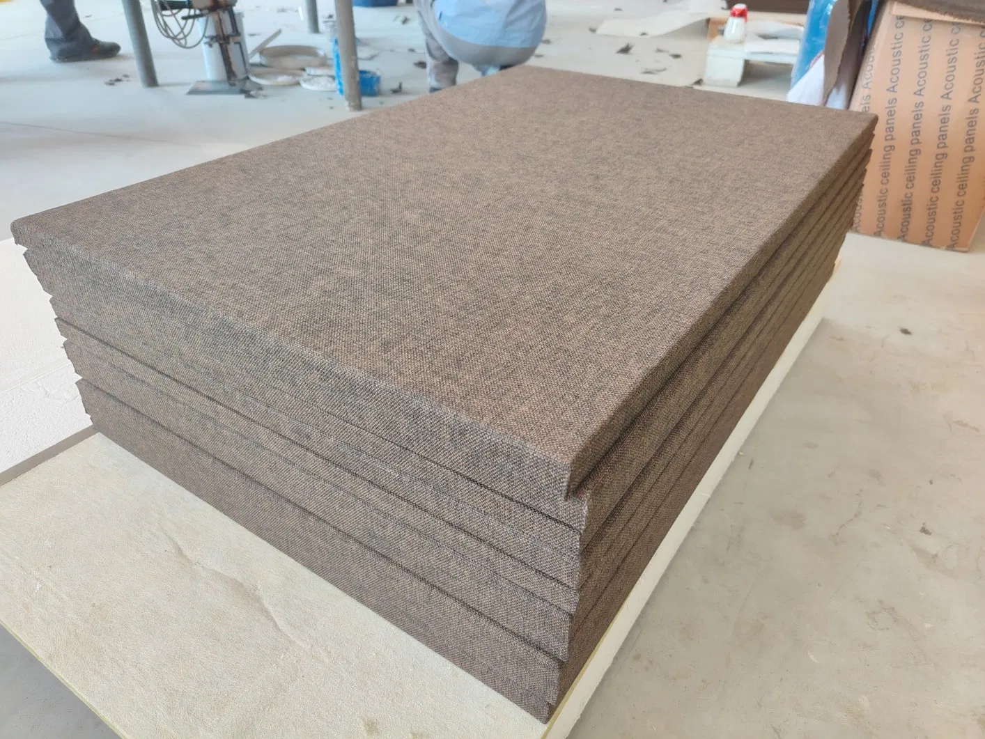 Fabric Wrapped Cloth Covered Fiberglass Acoustic Wall Panel for Gym and Sports Center