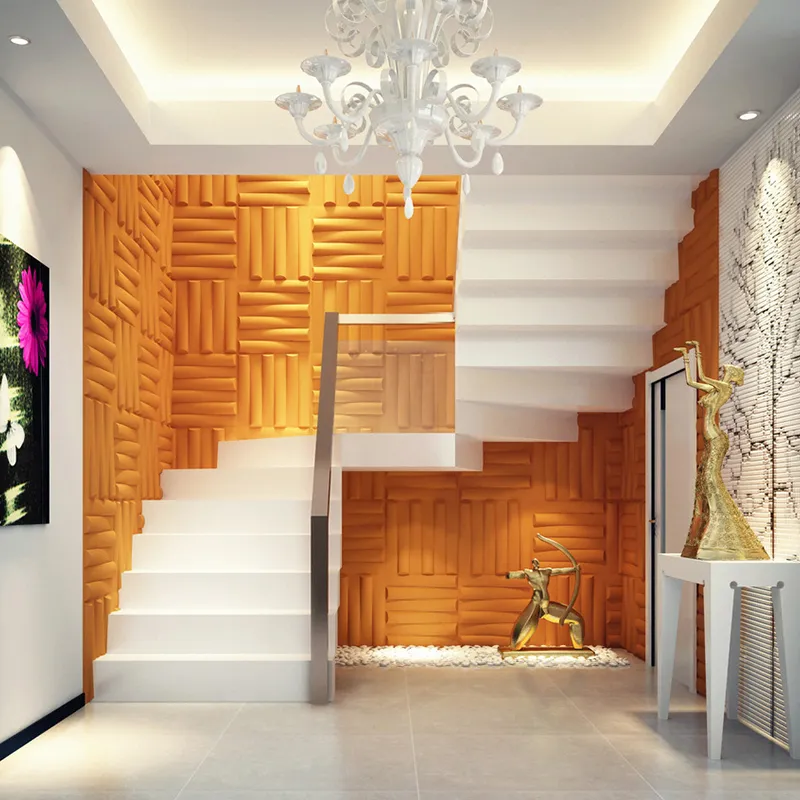 3D Polyester Fiber Acoustic Panel View 3