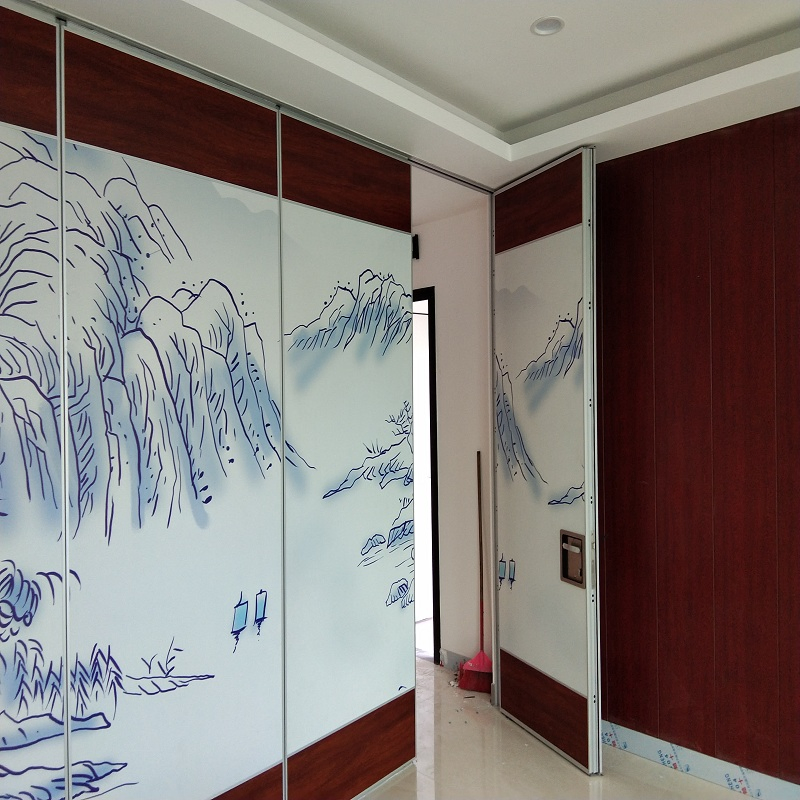 Multi Color Hotel Acoustic Movable Sound Proof Operable Walls / Restaurant Partition Wall