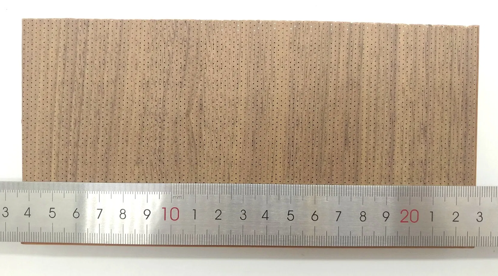 Veneer Walnut 2/2/0.5mm Micro Perforated Acoustic Panel Interior Soundproof Building Material