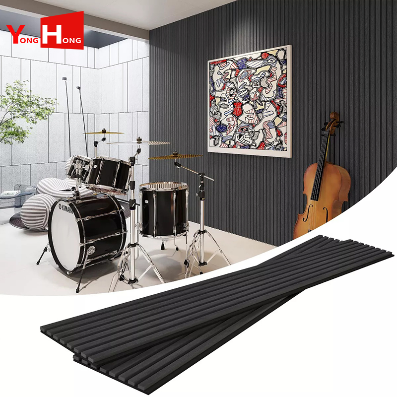 MDF Waterproof Fireproof Interior Acoustic Panels Wood Slat Sound Isolation Wall Panel for Home Decor