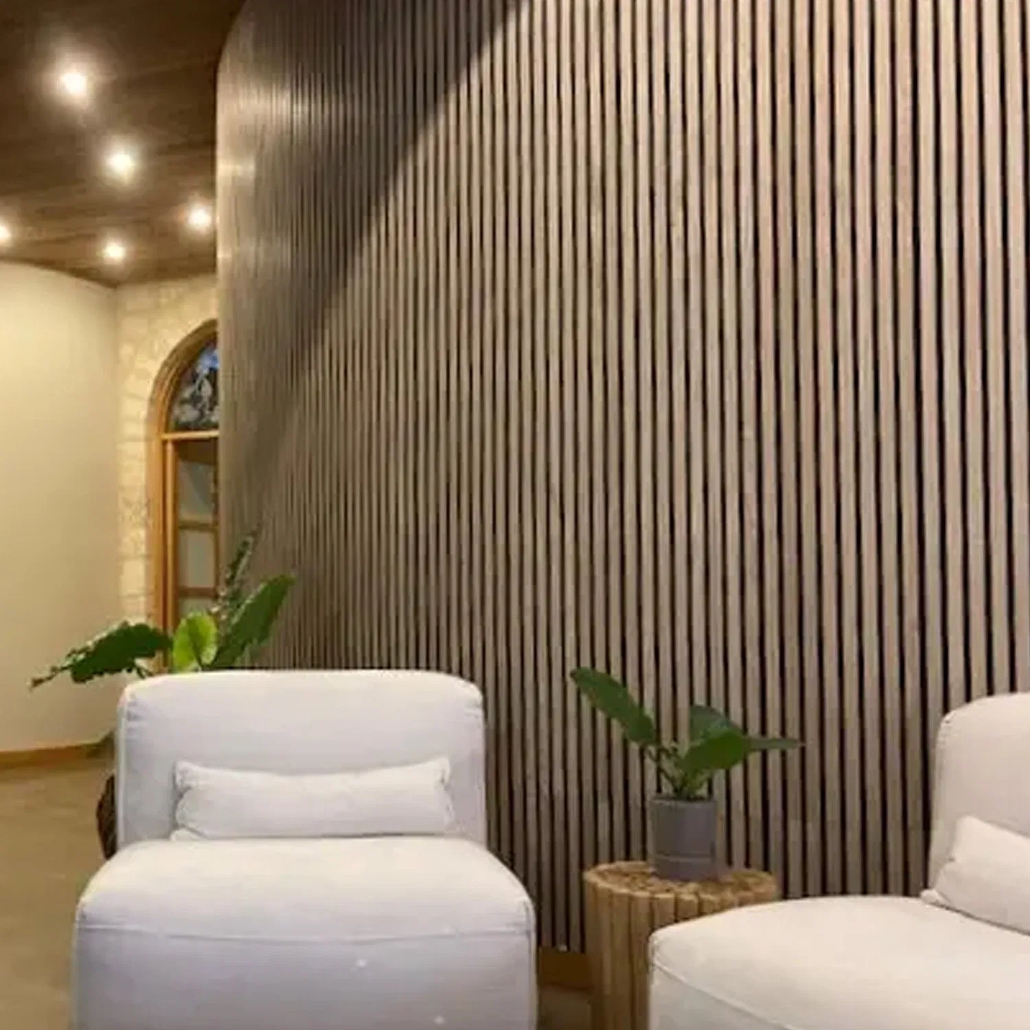 Delicate Colors Wood Acoustic Sound Diffuser Panel Wood Slat Soundproof Panel