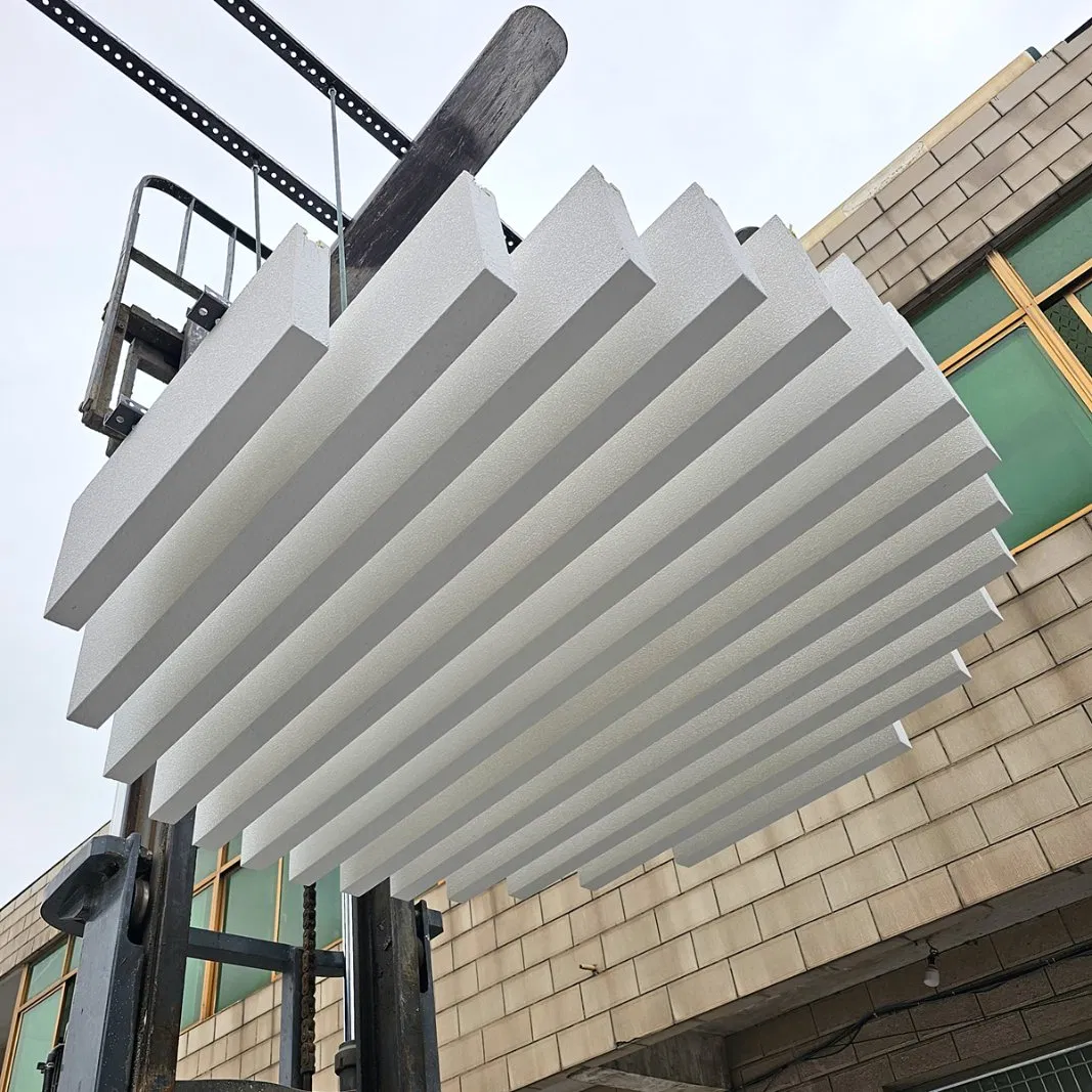 Hanging Baffle Ceiling Acoustic Ceiling Panels Fiberglass Wool