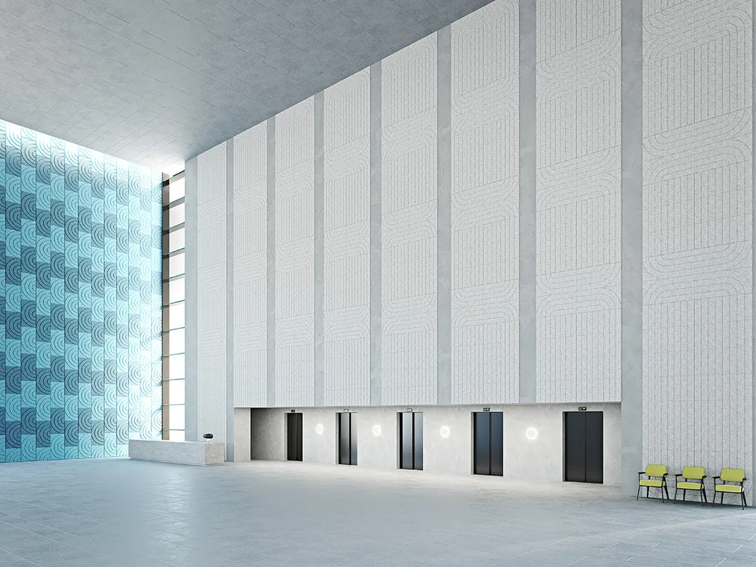 Wood Wool Acoustic Panel Display