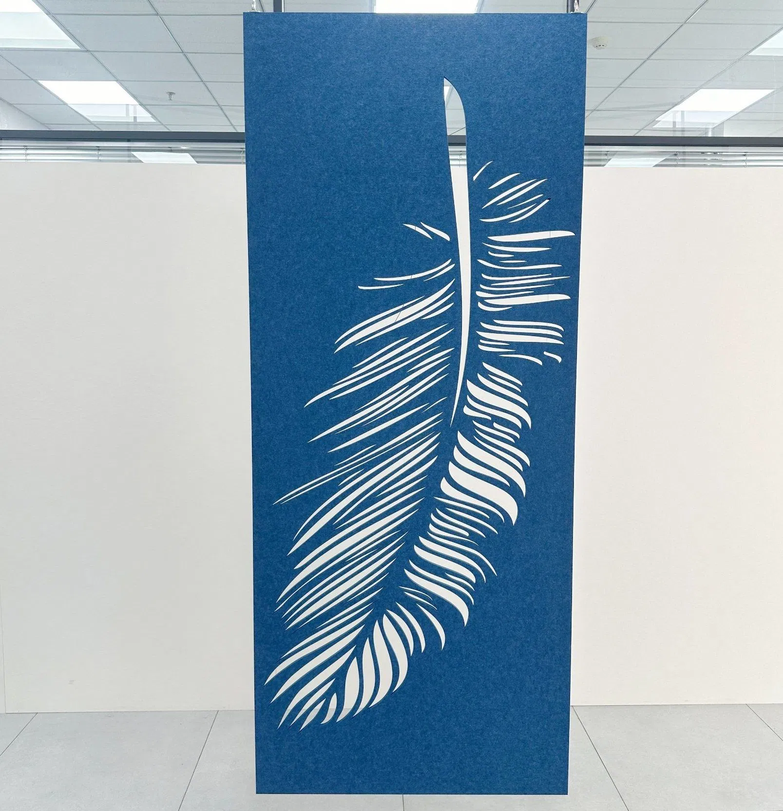 Custom Color Pet Felt Acoustic Panel Hanging Divider Sound Absorbing Partition Wall Tile Decorative Baffle Commercial Office China Factory