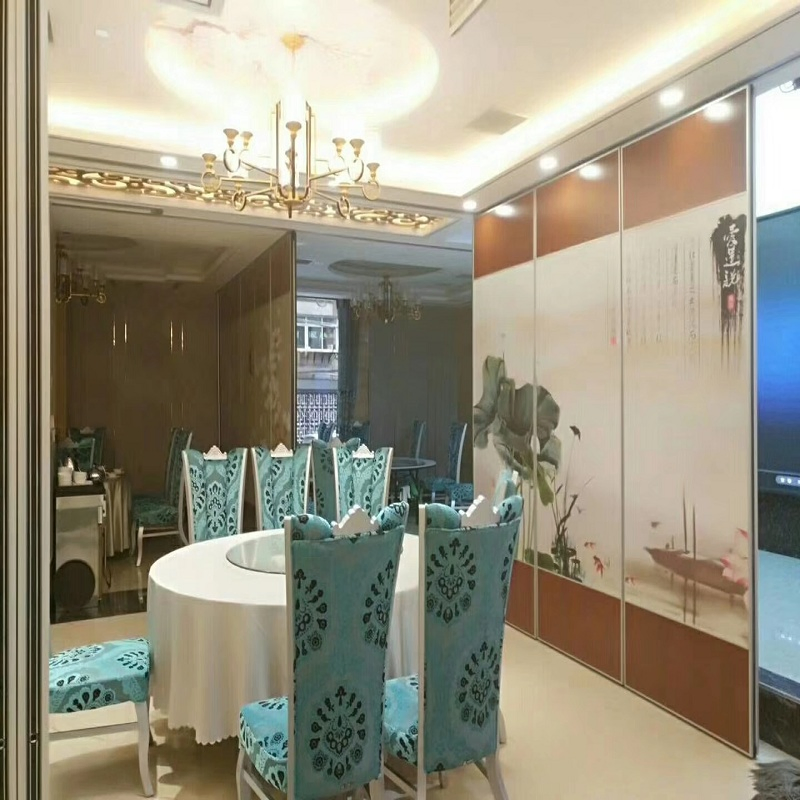 Multi Color Hotel Acoustic Movable Sound Proof Operable Walls / Restaurant Partition Wall