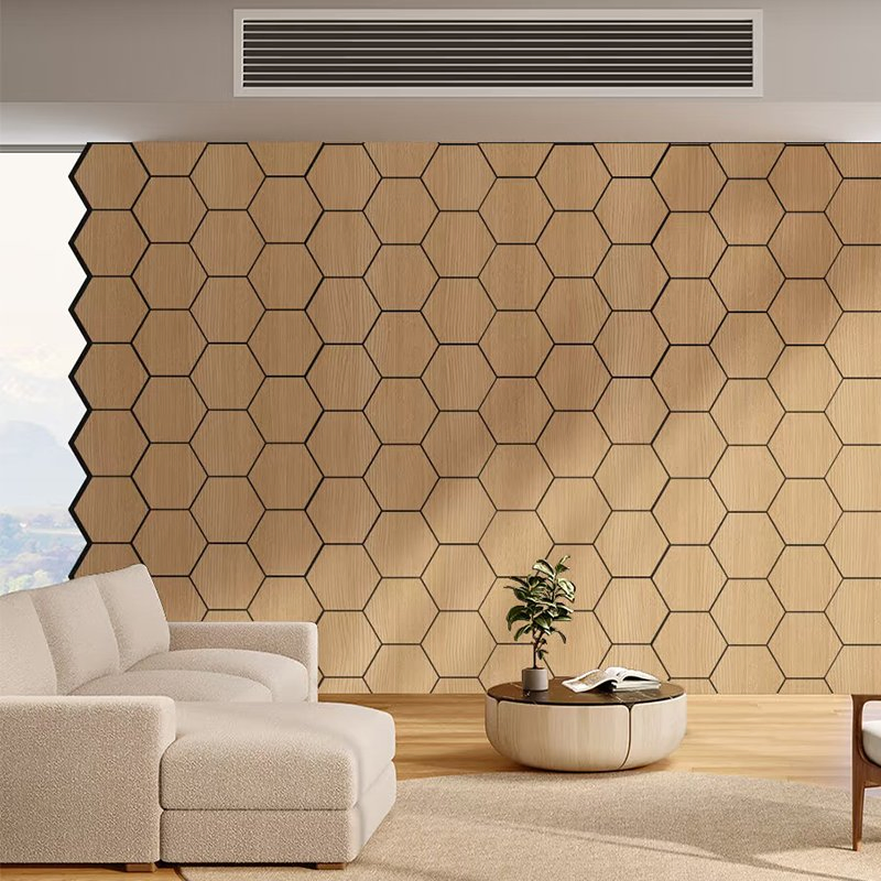 Sound-Absorbing Wooden Slat Sound Insulation Board Custom Sound Insulation Wall Board Wood Sound Insulation Variety Styles