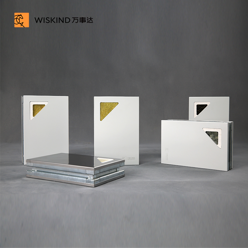 50mm/75mm/100mm Rockwool Cleanroom Sandwich Wall Panel System for Pharmaceutical Cleanroom