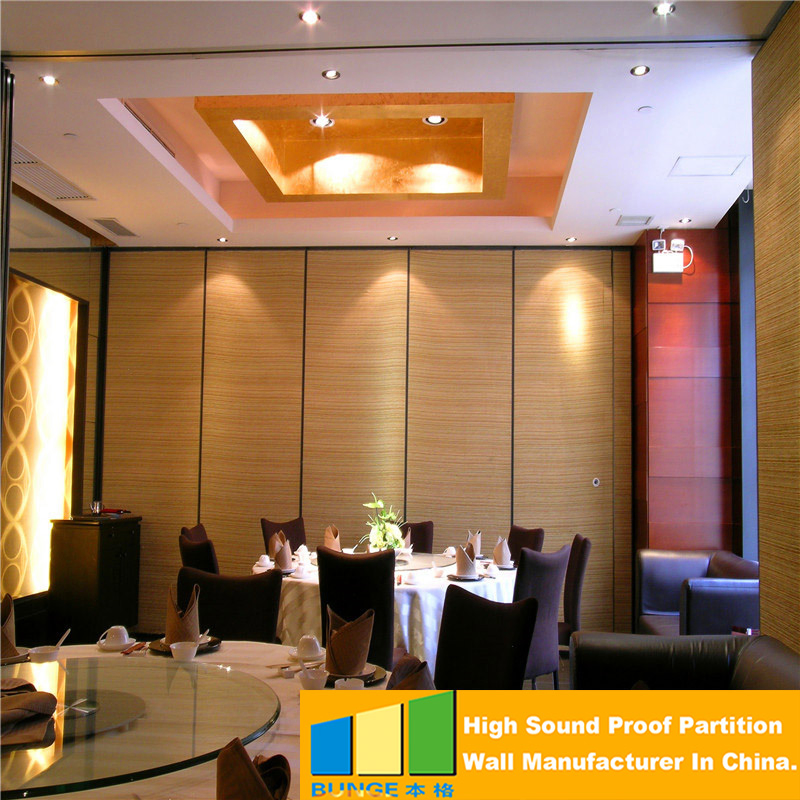 Folding Partitions Mobile Acoustic Wall Chinese Sliding Door Soundproof Panels for Office Hotel Conference Room