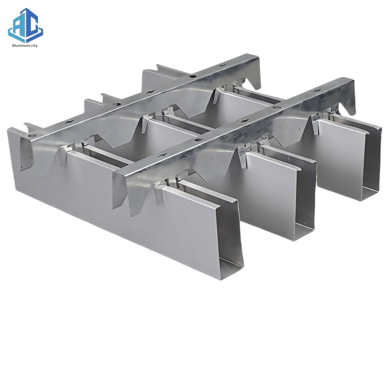 Modern Aluminum Suspended Ceiling System with Wood Grain Finish