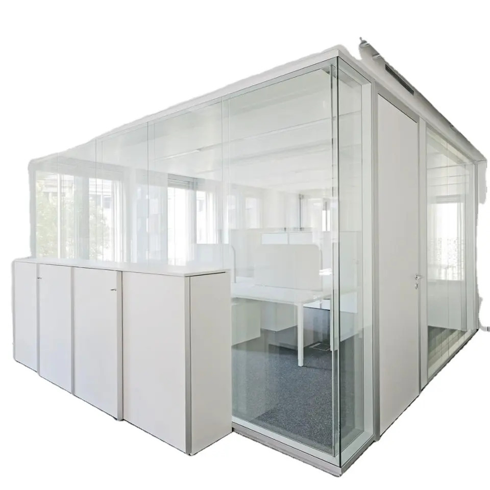 Factory Customization Decoration Full Height Acoustic Office Glass Partition Wall