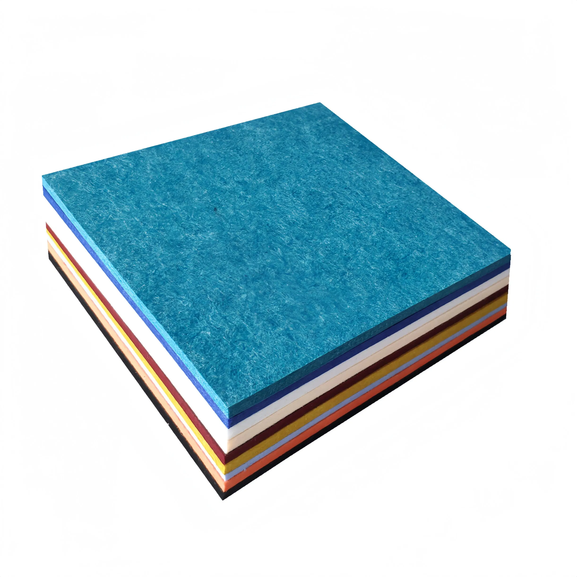 Decorative 9mm Pet Felt Fabric Acoustic Panel Building Decorative Wall Material Sound Absorption Board for Architectural Interior Design Walls Ceilings China