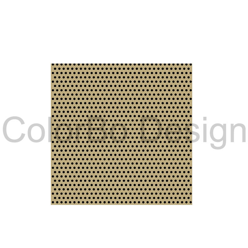 Fireproof Eco-Friendly PET Backing Decorative Perforated Acoustic Panels