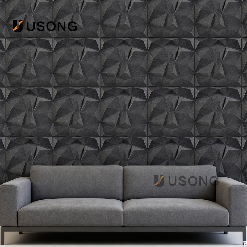 Professional Home Studio's Three-Dimensional Custom Polyester Fiber Soundproof Wall System