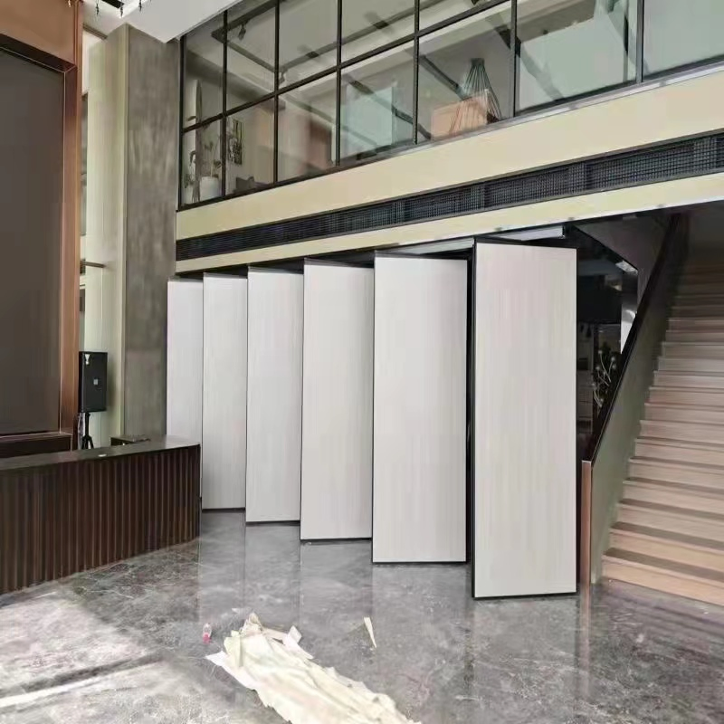 Acoustic Folding Sliding Wall Room Divider Office Movable Partition for Open Plan Office