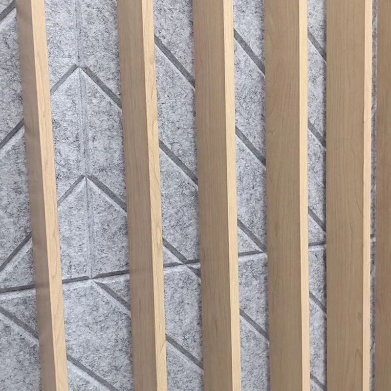 Color Block Polyester Fiber Acoustic Panel Wall Art for Interior Decor Use