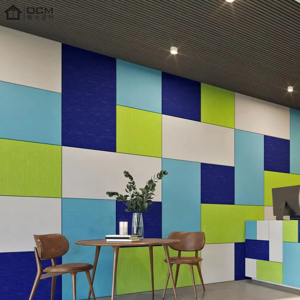 Eco-Friendly Acoustic Panels Class B Fire-Rated Sound-Absorbing Panels Ceiling/Walls Durable Perforated Acoustic Felt Tiles