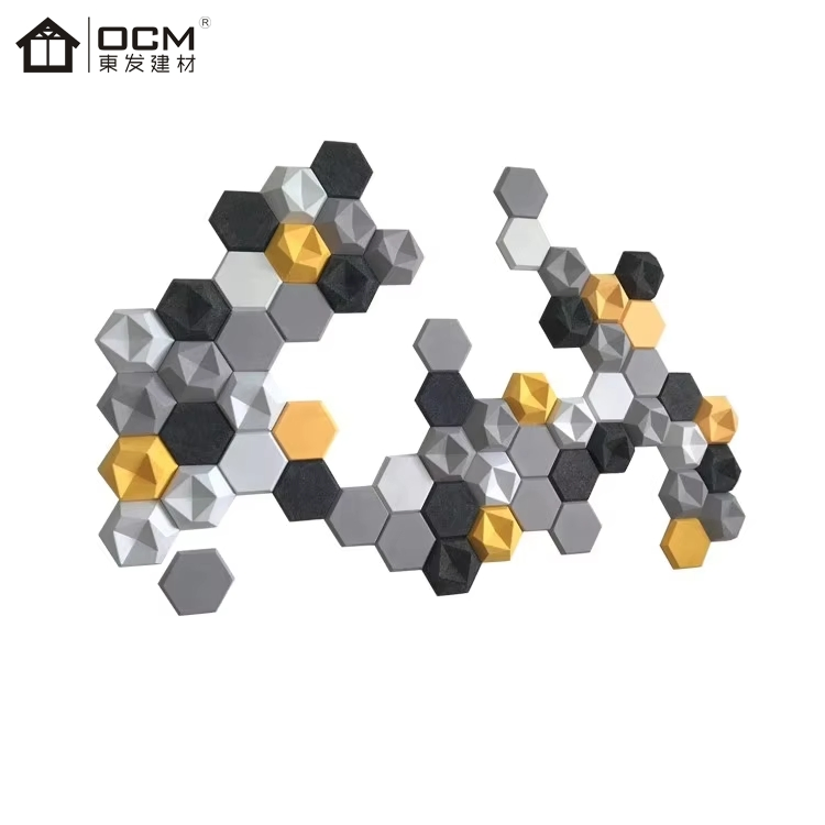 Eco-Friendly Acoustic Panels Class B Fire-Rated Sound-Absorbing Panels Ceiling/Walls Durable Perforated Acoustic Felt Tiles