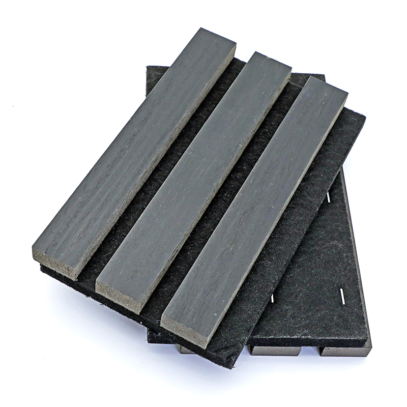 Modern Polyester Soundproof Wall Decor with Acoustic Wood Panel for Building Material