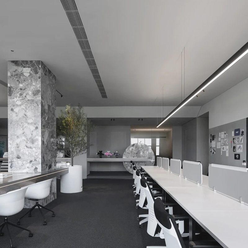 Geometric Line Design Polyester Fiber Acoustic Panel for Creative Spaces