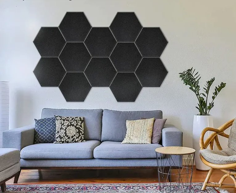 Polyester Fiber Hexagonal Sound Absorption Decorative Felt Wall Sound Insulation Board