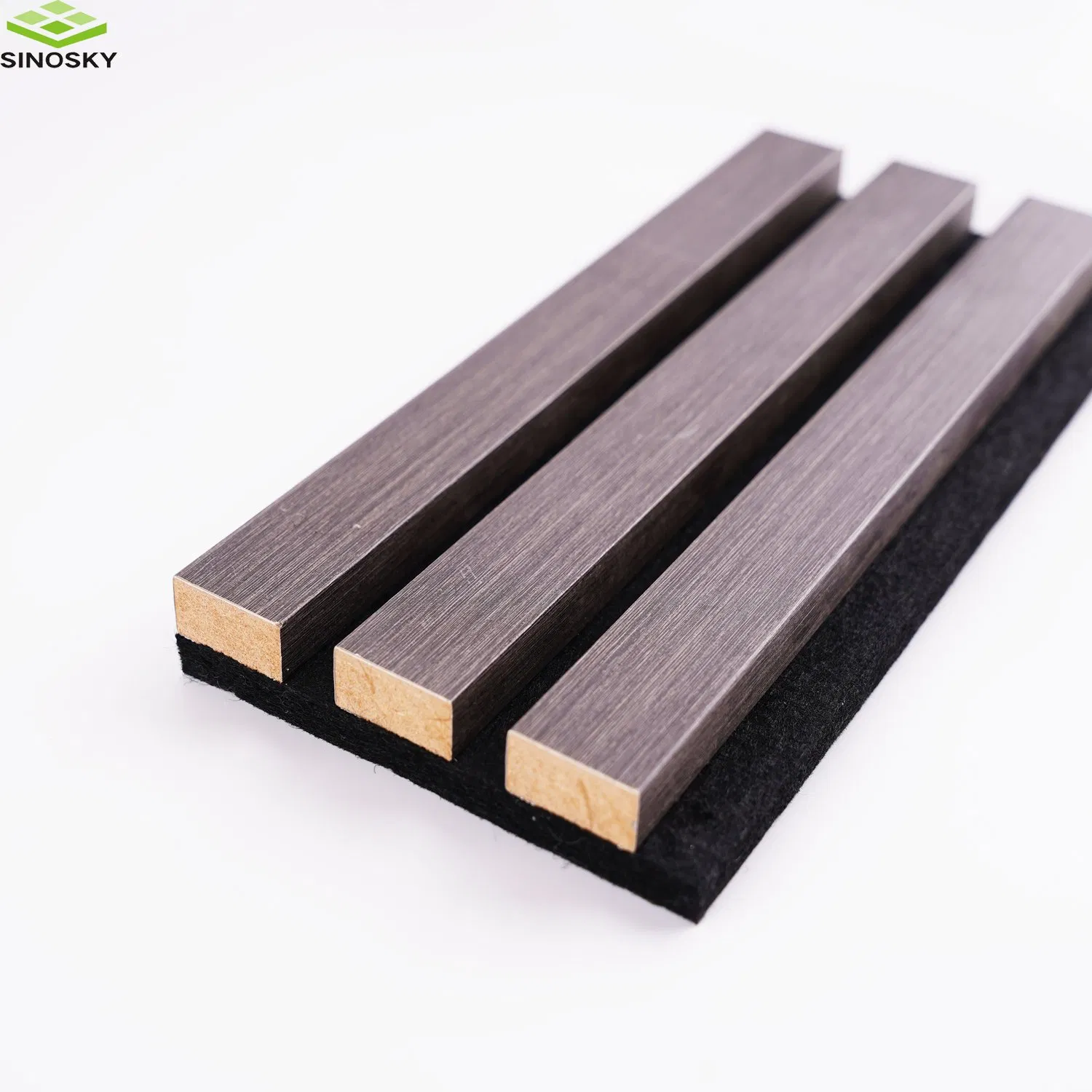 Polyester Fiber Fabric Acoustic Panel Oak Nature Walnut Sound Proof Acoustic Slat Wood Wall Panels