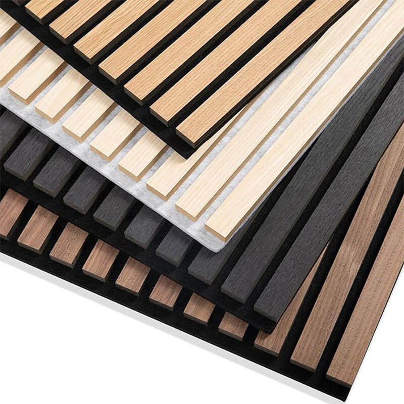 Home Decor Acoustic Slat Acoustic Foam Wooden MDF Panels for Bedroom