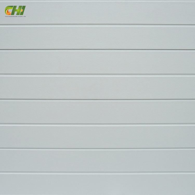 MDF Tongue and Groove Precast Concrete Panel Groove Wooden Polyester Acoustic Pipe Wall Raised Panel Steel Garage Door Press