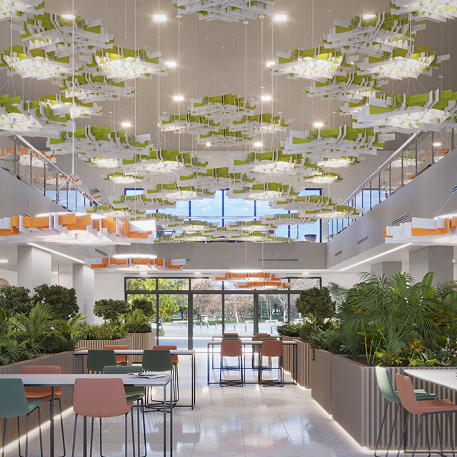 100% Polyester Fiber Sound Absorbing Panel Acoustic Wall Panel Polyester Acoustic ceiling Panel