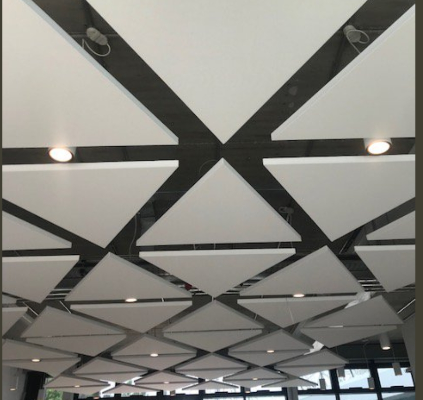 Triangle Ceiling Panel Acoustic Ceiling Hanging Panels Acoustic Suspended Clouds