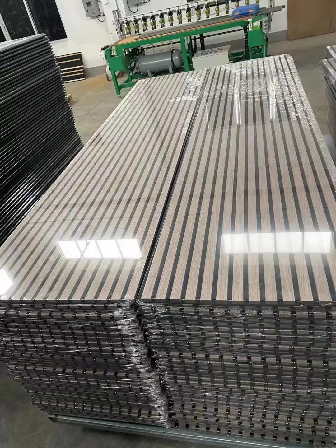 Grooved Perforated Natural Walnut Acoustic Slat Wood Wall Smoked Oak Acoustic Panel Wall Decor