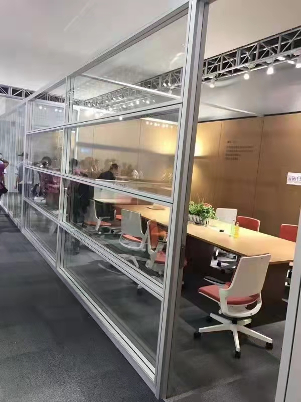 Customization Decoration Full Height Acoustic Office Glass Partition Wall