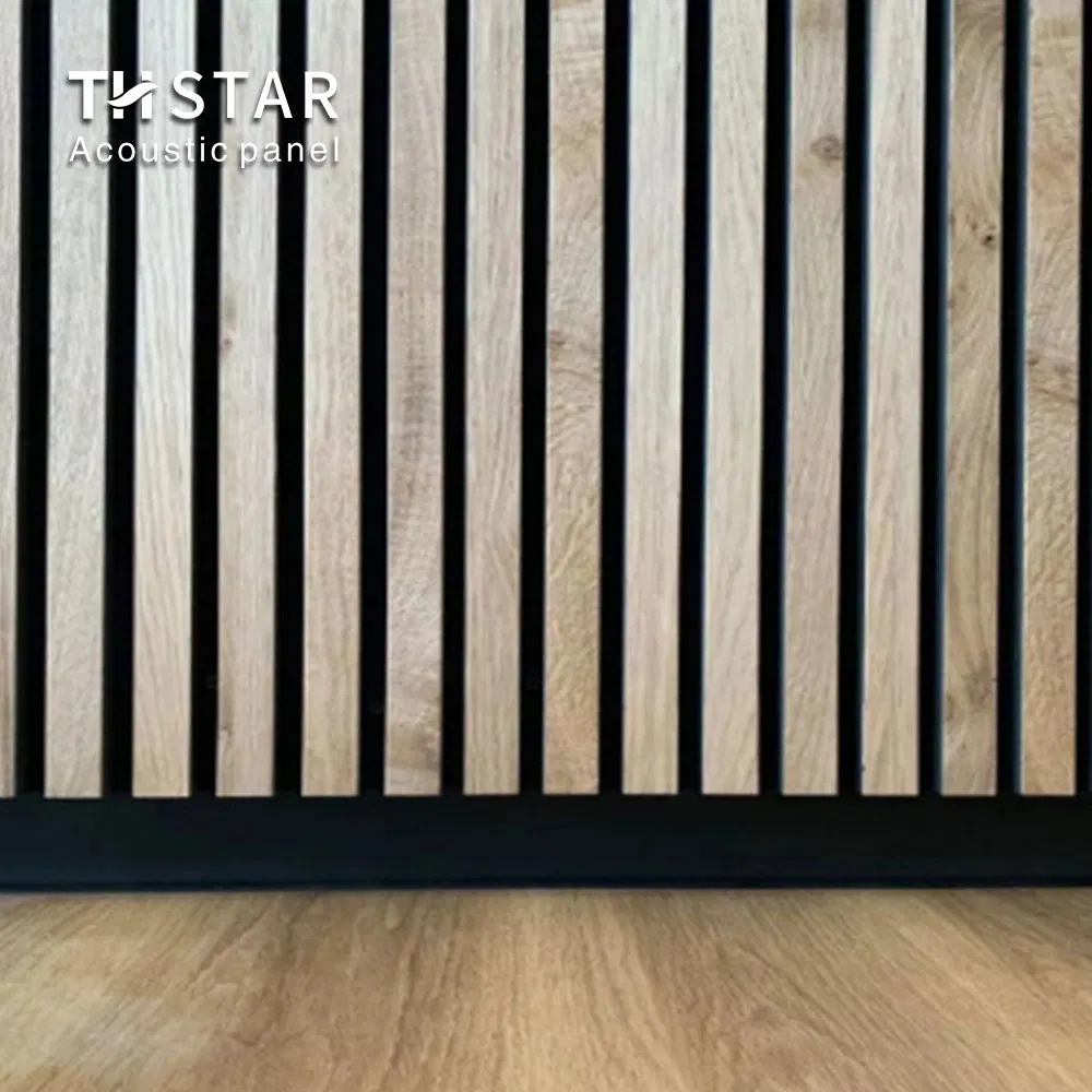 E0 Perforated Wooden Panels Customized Acoustic Diffuser Sound Absorbing Board