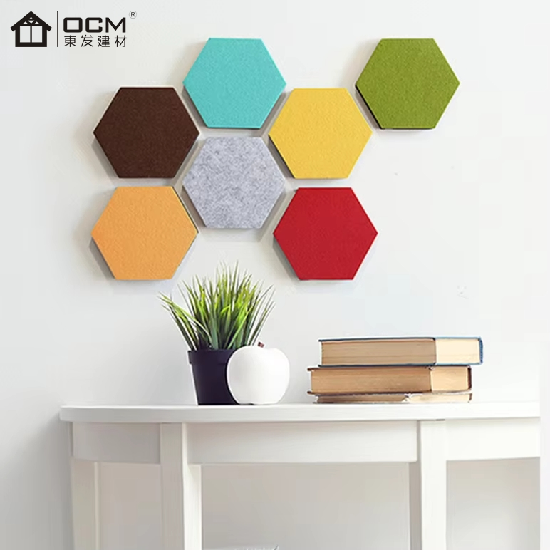 Eco-Friendly Acoustic Panels Class B Fire-Rated Sound-Absorbing Panels Ceiling/Walls Durable Perforated Acoustic Felt Tiles