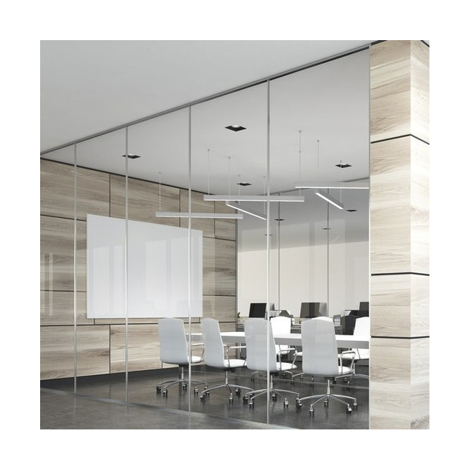 Acoustic Aluminum Glass Room Partition Wall Office Soundproof Glass Partition