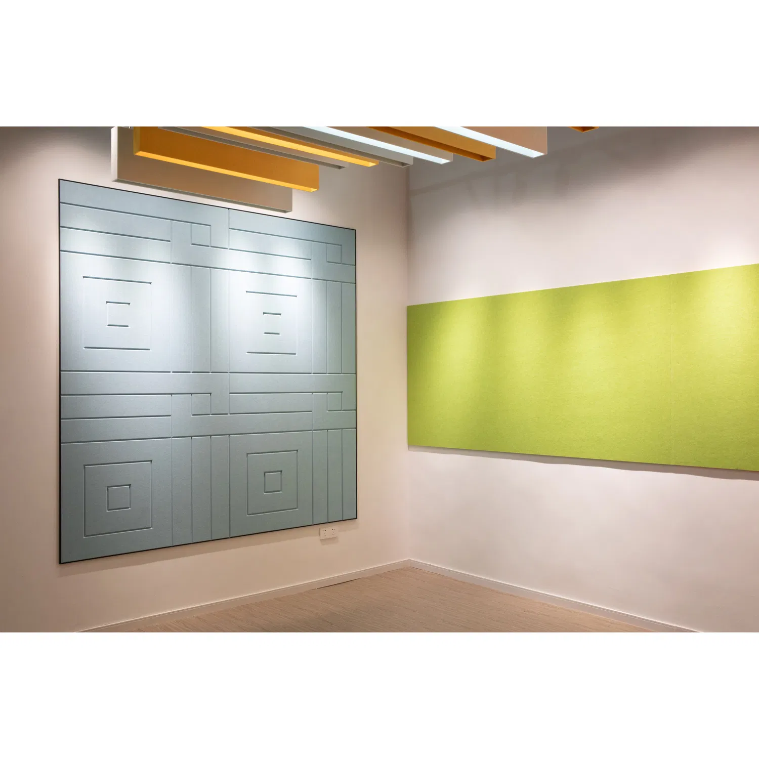 24mm Carved Pet Acoustic Fireproofing Sound Insulation Polyester Fiber Board