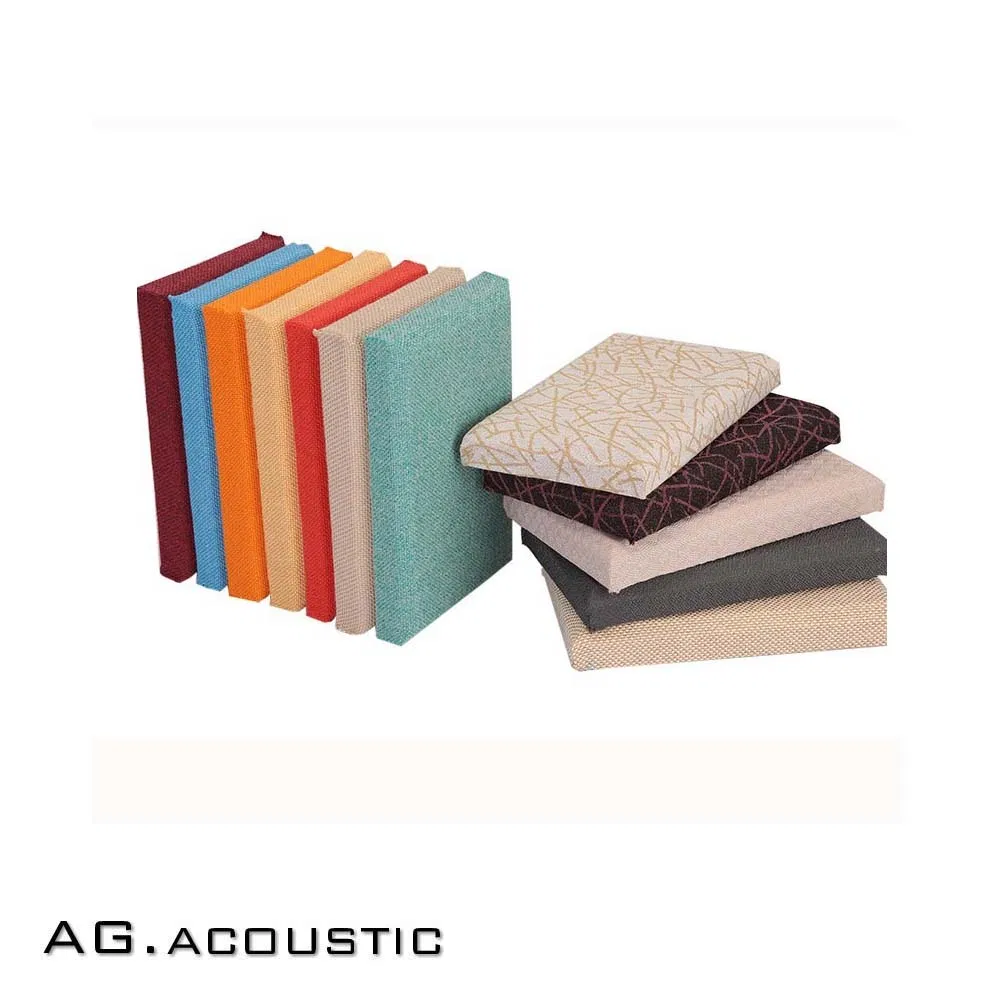 AG. Acoustic Fabric Wrapped Thickness 25mm Fiberglass Board Soundproofing Wall Panels for Stadium