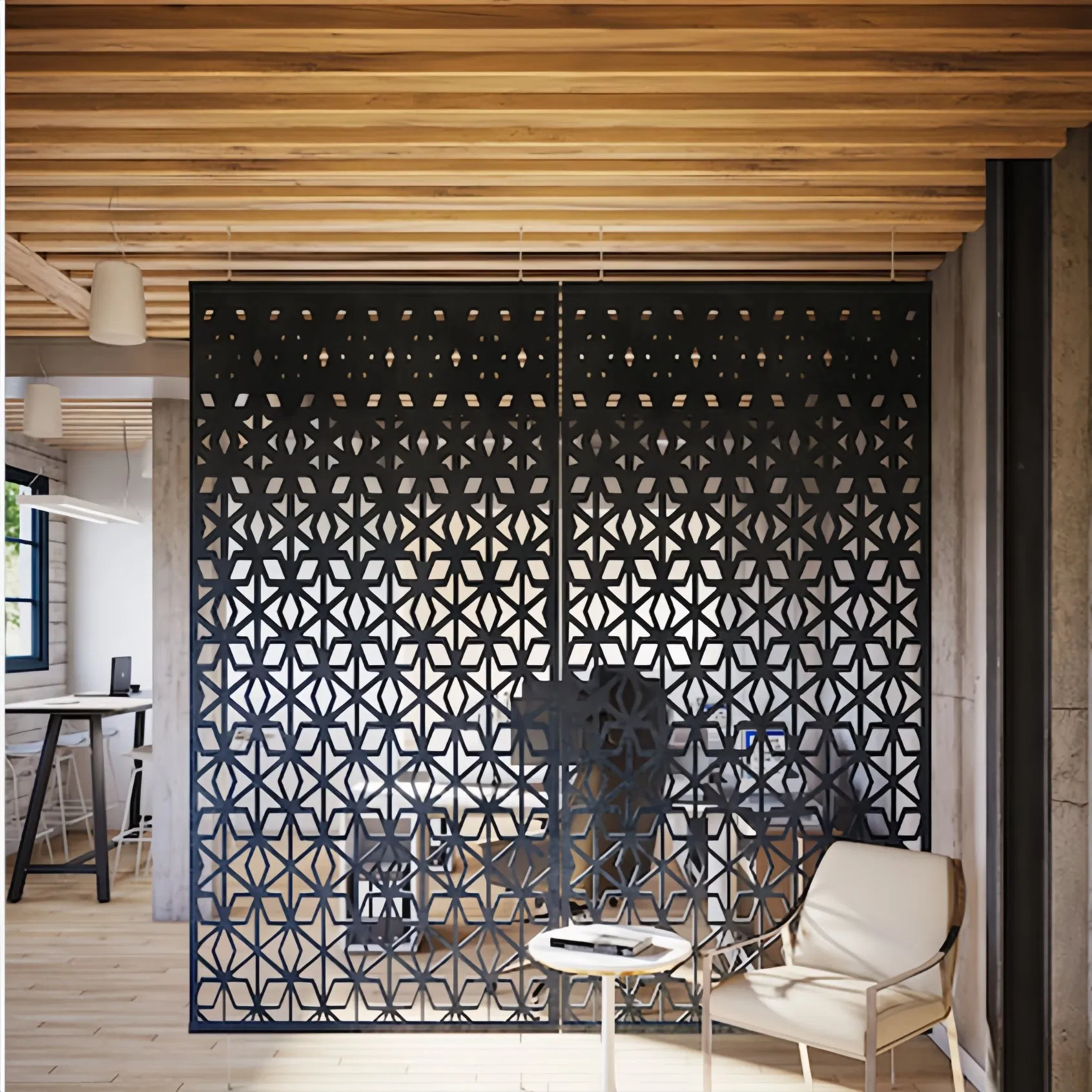 Perforated Pet Felt Acoustic Hanging Panels Sound Absorbing Room Dividers Wall Mounted Decor Noise Reduction Solutions Custom Color Thickness Free Samples