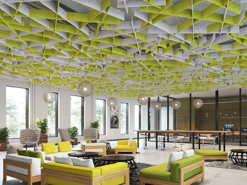 Bubos 3D Wall Square Wall Acoustic Diffuser Ceiling Board Sound Absorbing High Density Decorative Acoustic Panel