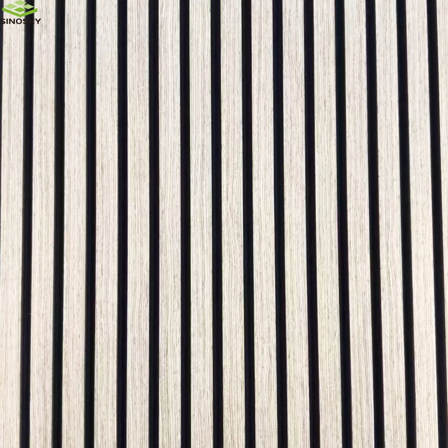 High Sound Absorbing Wood Slat Panel Acoustic Board Solid Oak Wooden Soundproof Slat Panel Foam