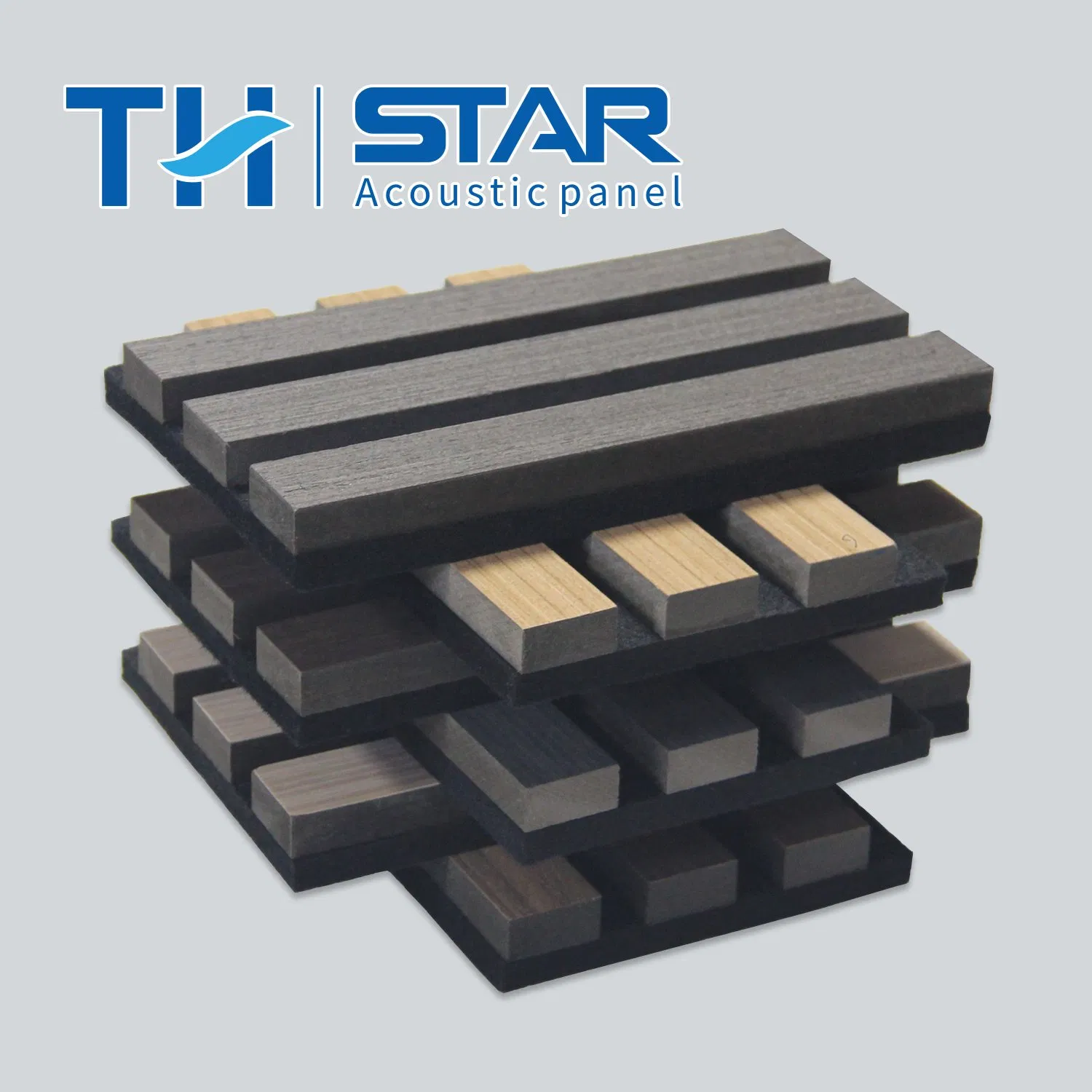 Wrapped Sound Proof Diffuser Absorbing Board Planks Booth Studio Wood Wall Slat Fabric Acoustic Panels