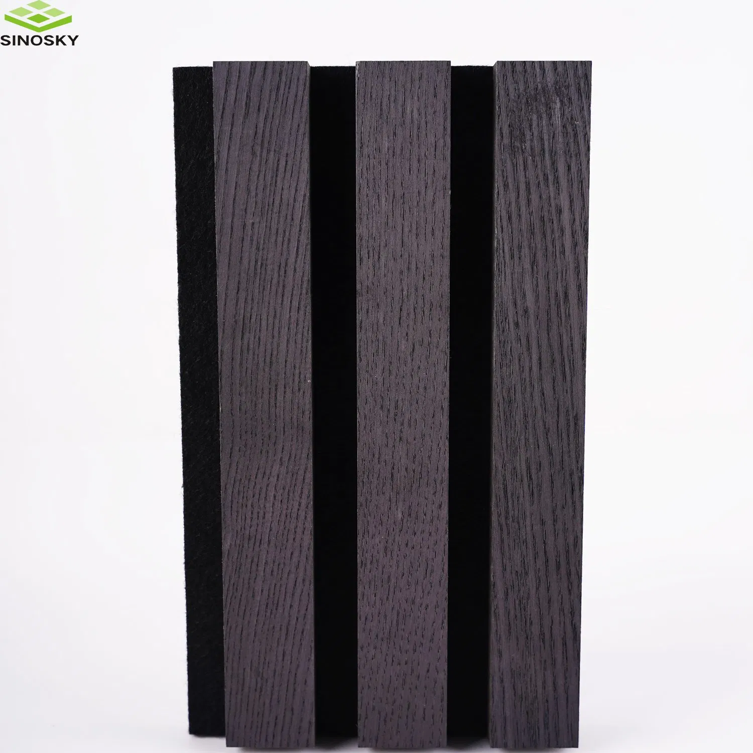 Polyester Fiber Fabric Acoustic Panel Oak Nature Walnut Sound Proof Acoustic Slat Wood Wall Panels