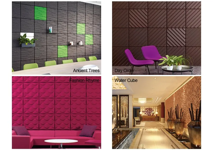 Eco Friendly Building Materials Decorative 3D Acoustic Panel
