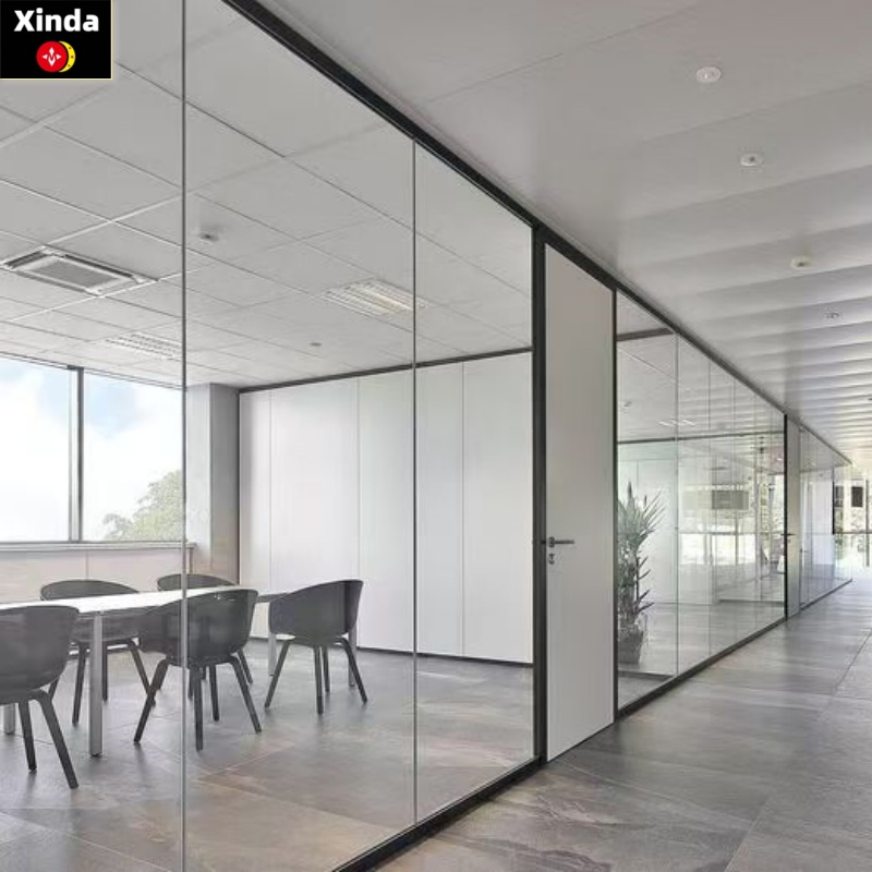 Acoustic Office Glass Partition Wall Office Glass Partition for Office Building